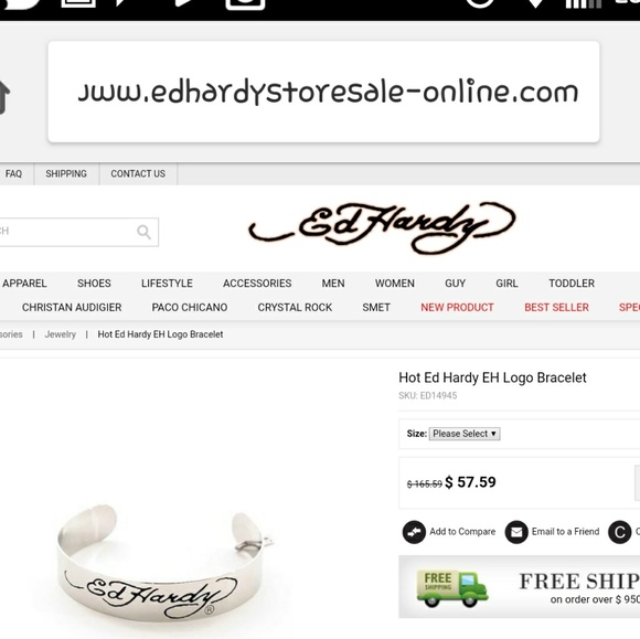 Ed Hardy bracelet - Picture 3 of 3